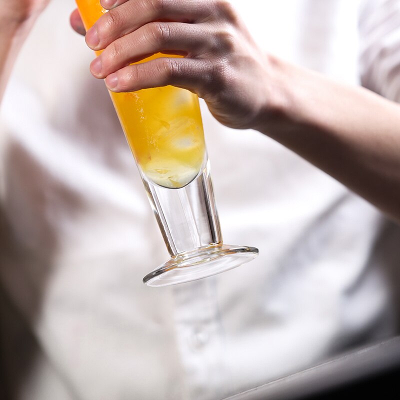 Copas de cóctel con forma de caña alta, para restaurante, batidos, zumo de fruta, salón de vidrio, Bar, cerveza