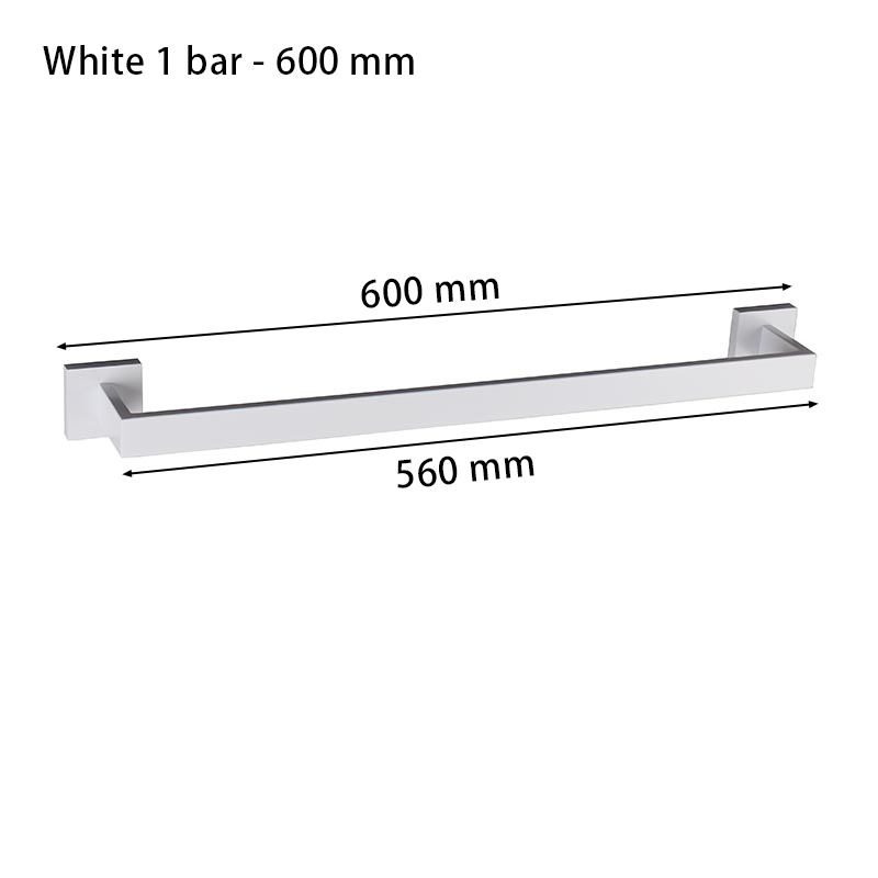 Matte White Bathroom Hardware Accessories Robe Hook Toilet Paper Holder Towel Holder Bar Towel Rail Rack Toilet Brush: green