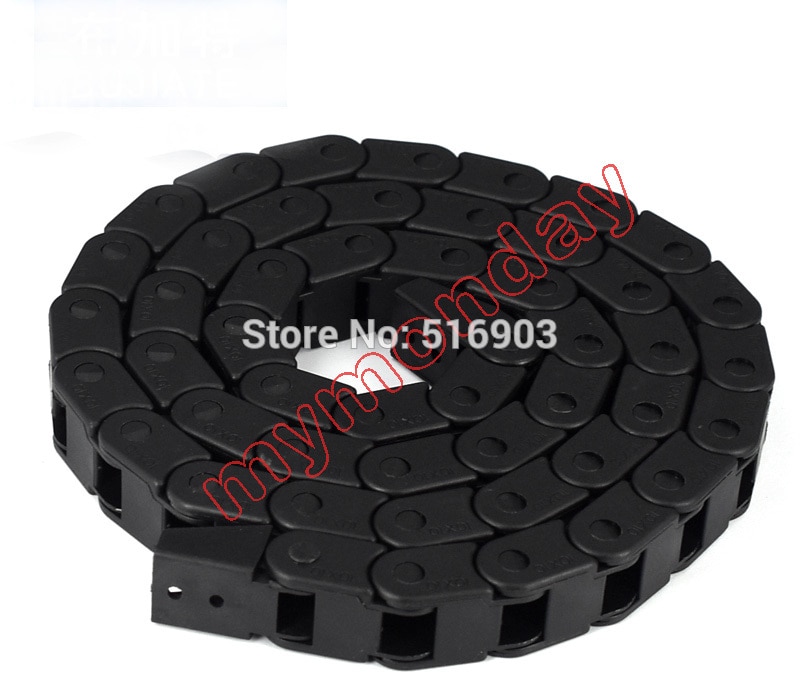 Transmissionskedjor 10x 10mm 10*15mm 10*20mm 1m öppna på båda sidor plast draglina kabeldragkedja för 3d skrivardelar
