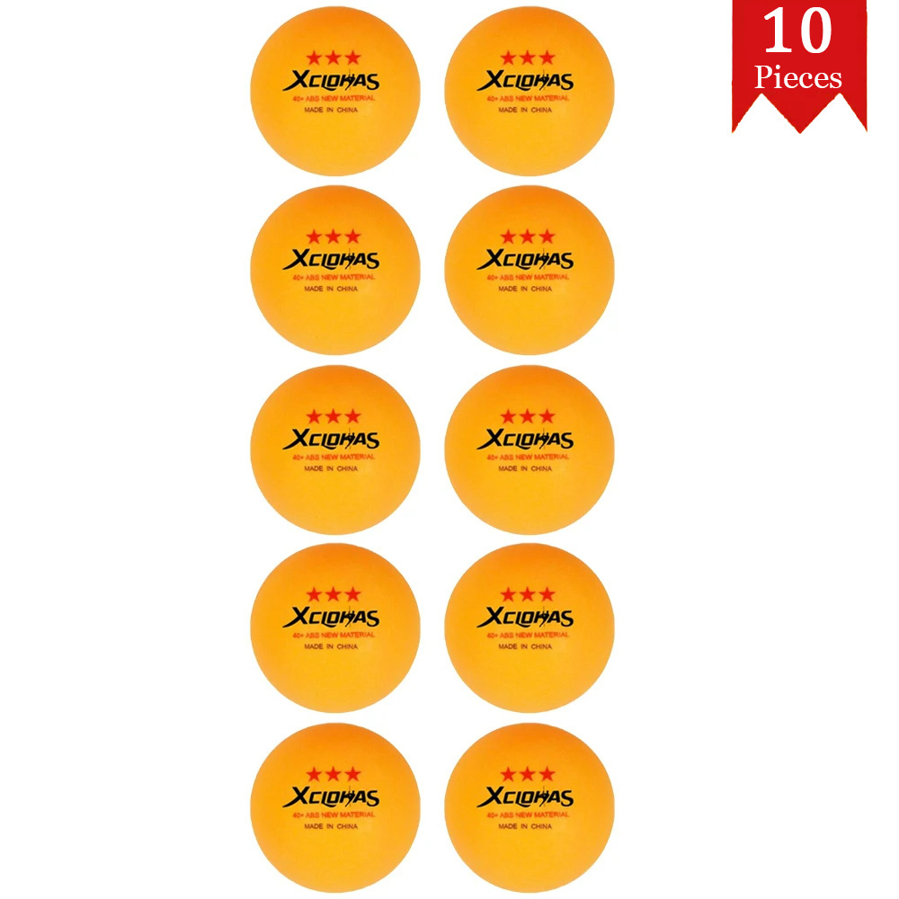 XCLOHAS 3 Star Table Tennis Ball Material ABS Plastic 10-100PCS Ping Pong Balls 40mm Training Table Tennis Ball: green