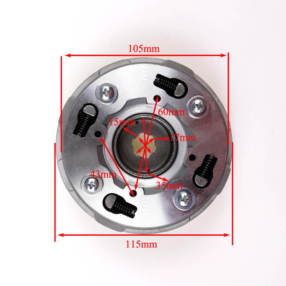 110cc Auto Clutch 70cc 110cc LIFAN ZongShen Engine ATV Quad Dirt bike