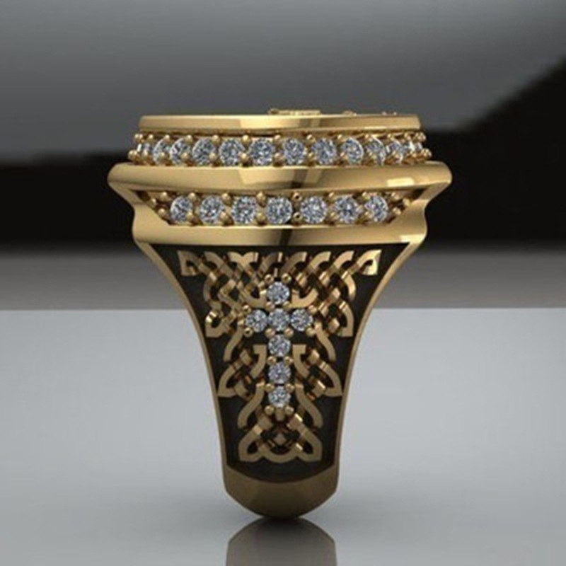 Anillo de tótem mitológico Retro de lujo para hombre, temperamento dominante, de cumpleaños, joyería al por mayor