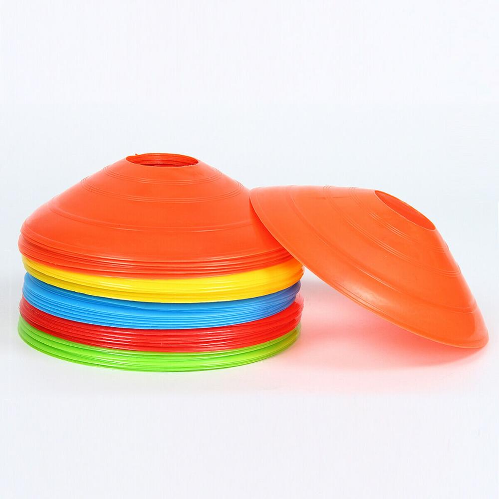 10Pcs/Set Football Training Sign Disc Cone Marking Plate Field Cone Marker Discs Soccer Training Accessories