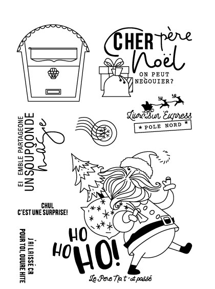 Fransk genomskinlig stämpel för scrapbooking transparent silikongummi gör-det-själv fotoalbumdekor  f131