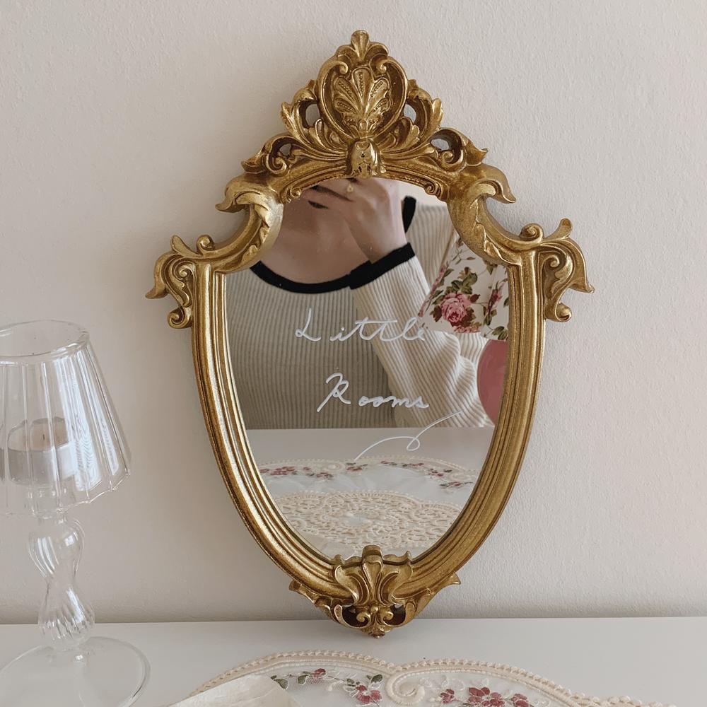 Fransk luksus vægindretning spejl badeværelse stue hængende spejle makeup spejl