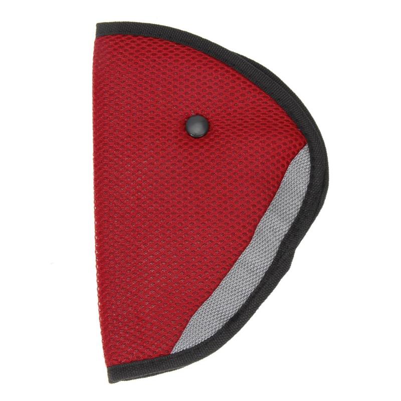 Seat Belt Veilig Richter Driehoek Baby Kid Saft Auto Apparaat Auto Veiligheid Schouder Harness Strap Cover Kind Nek Beschermen Klepstandsteller: Rood