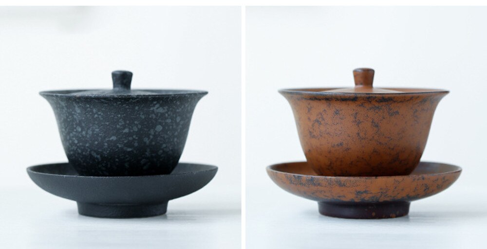 Japanese Tea Tureen Handmade retro stoneware tea maker Big Ceramic Tea Bowl