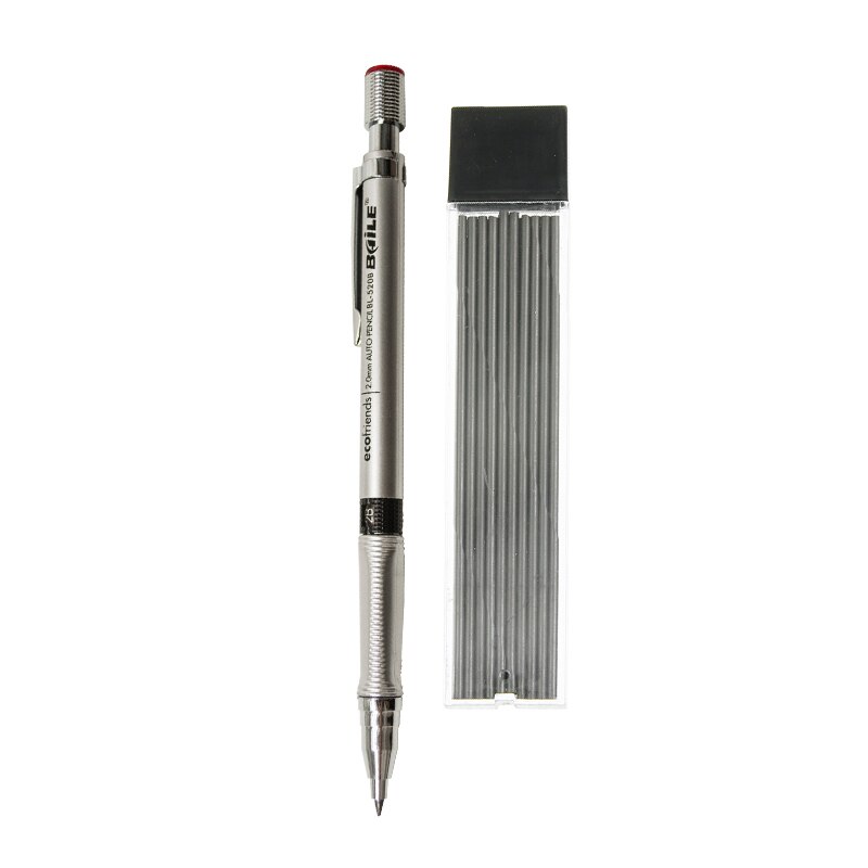 Lápiz mecánico 2,0mm 2B dibujo escribiendo lápiz de actividades con 20 Pcs recarga de la escuela, la Oficina papelería: C