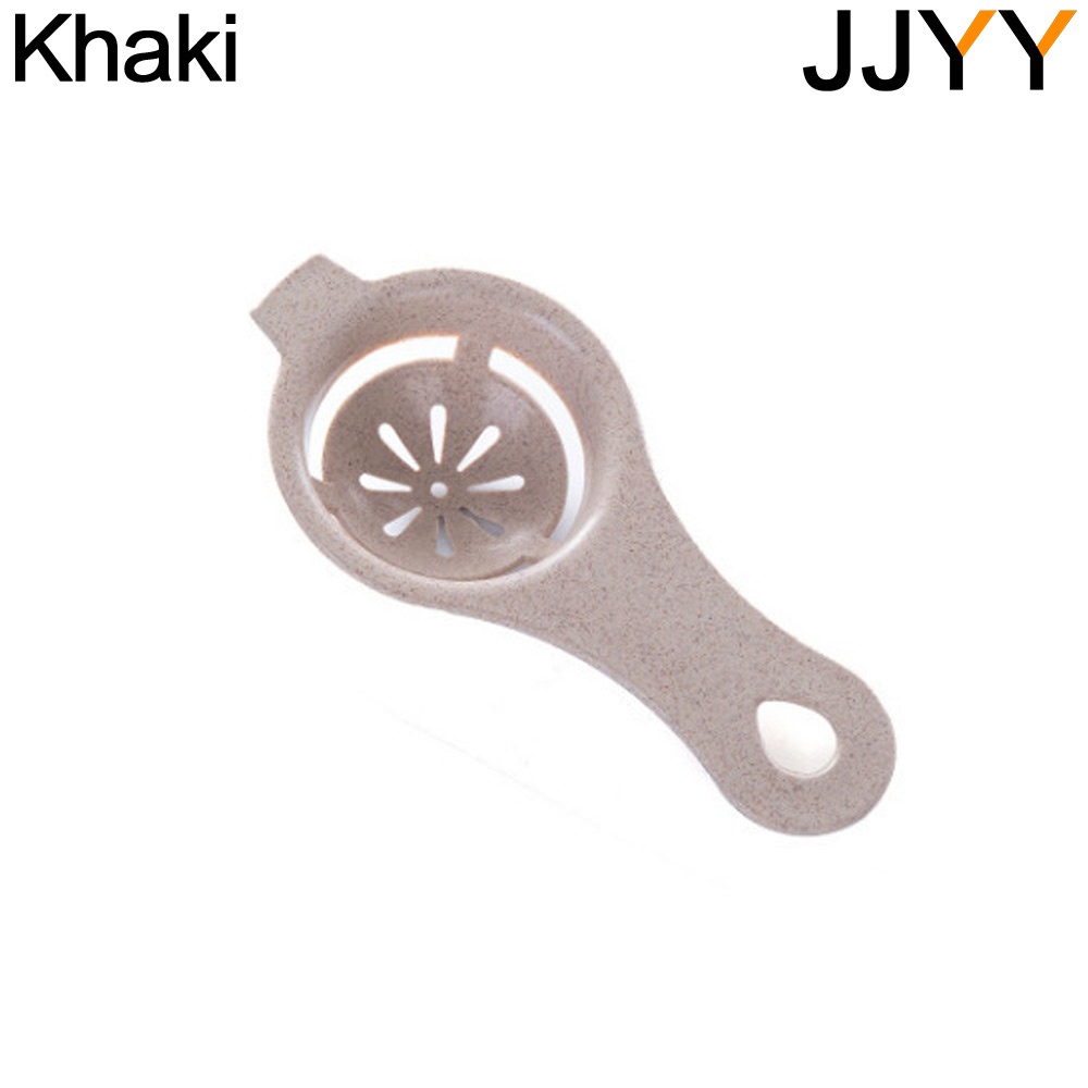 JJYY cocina huevo blanco DIY separador titular tamiz divertido divisor Stonego herramienta de cocina accesorios para hornear: Negro