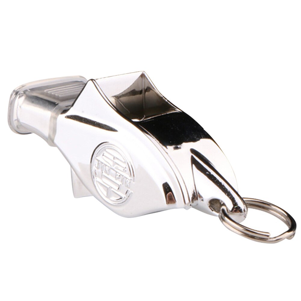 Whistle 130 Decibels High Frequency Dolphin Whistle For Outdoor Sports Basketball Football Training Match Referee Mouth Grip: Silver