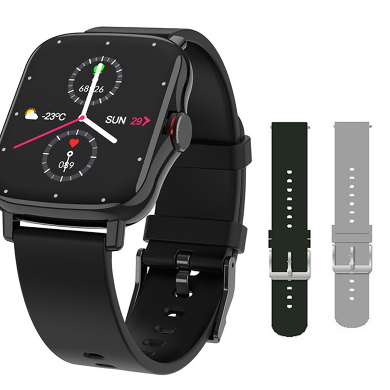 GTS 2 Smartwatch FM08 Männer Bluetooth Anruf 1,72 zoll Full Touch Fitness Tracker Blutdruck Uhr Frauen Smart Uhr VS p8: black NG S add G