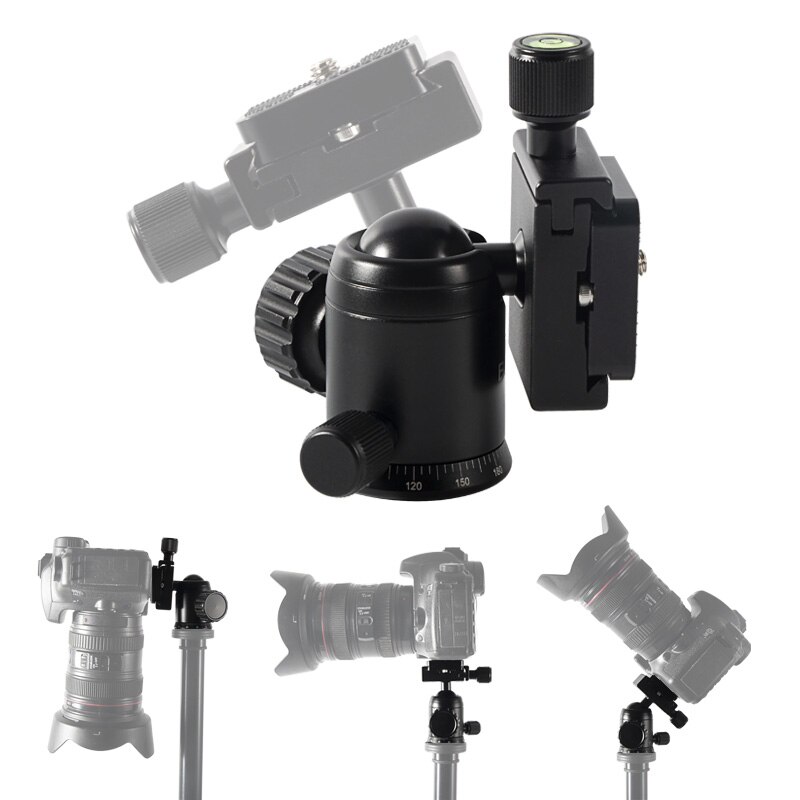 Panoramic ball head aluminum alloy 360 degree horizontal rotation arca swiss tripod head suitable for SLR camera monopod tripod