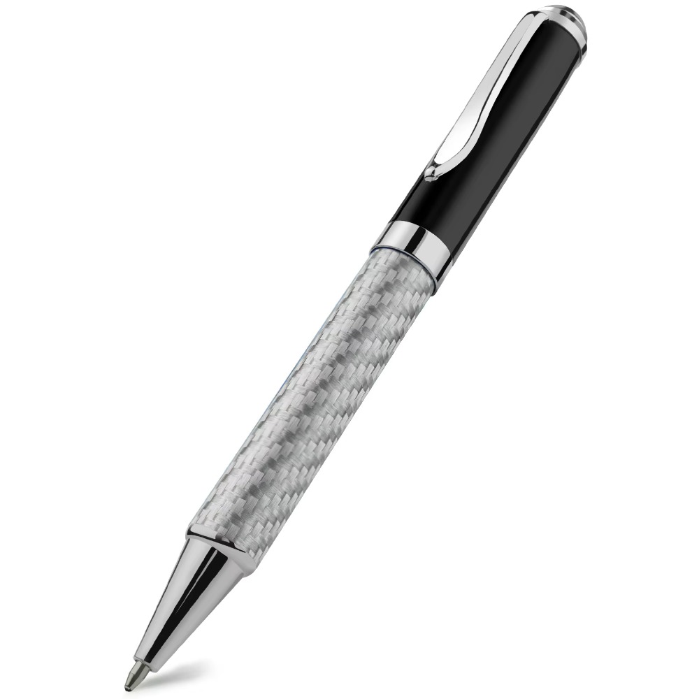 STONEGO stylo Signature en Fiber de carbone, stylos à encre Gel en métal de supérieure Micro Point 0.5mm stylo à bille d'écriture lisse à encre noire: Foncé Café