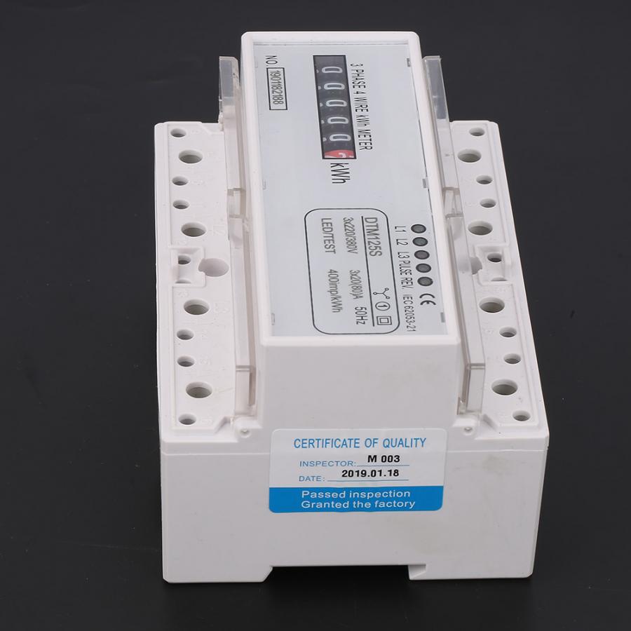 Digitale Wattmeter Watt Meter 220/380 V 20-80A Energieverbruik Digitale Elektrische Power Meter 3 Fase KWh Meter Wattmeter power