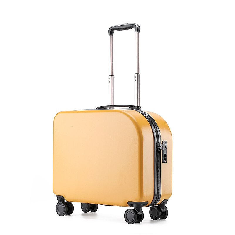 Maleta de viaje de 18 ''y 20'' con contraseña, caja giratoria de 45L, Maleta rodante, Maleta de viaje: Lemon Yellow / 20 pulgadas