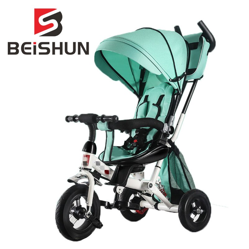 Children's Car Three-wheeled Bicycle Baby Stroller Child Bicycle Four-in-one Multi-function Hand Push Bicycle