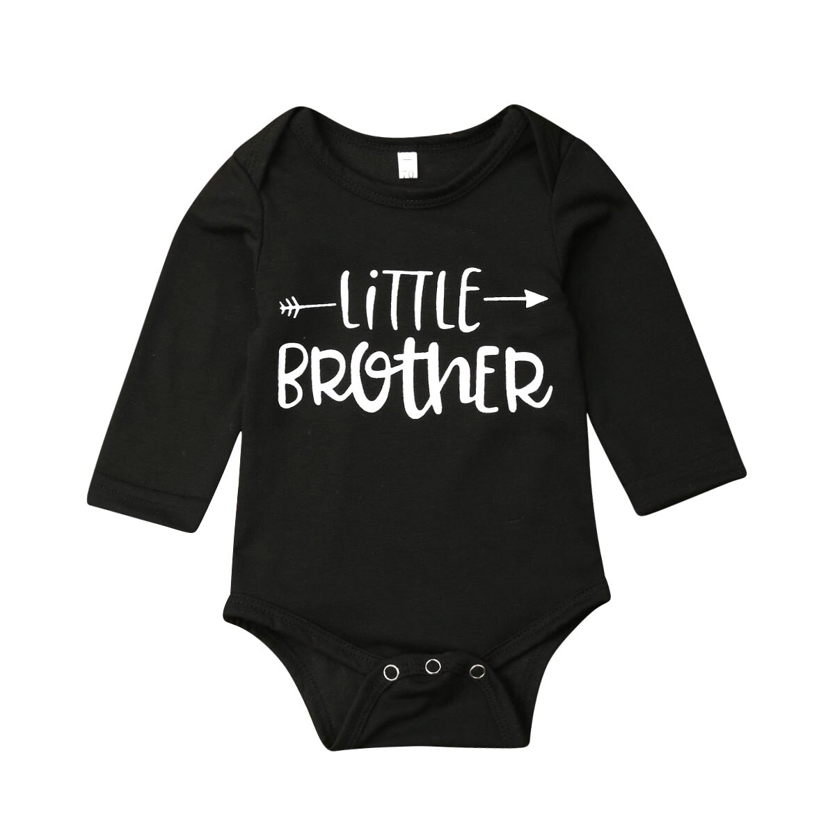 Baby Jongen Brother Brief Kleding Bodysuits Herfst Winter Jumpsuit Lange Mouwen bodysuit Voor Pasgeborenen Body Suit Baby: Black Long Sleeve / 12m
