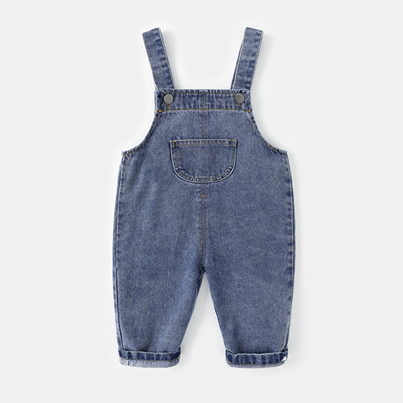 Baby Denim Overalls En Najaar Baby Mode Broek Jongens Leuke Broek Lente Koreaanse Versie Van De Kinderkleding