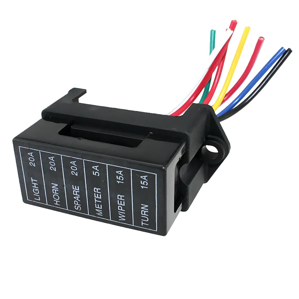 Automotive 6-Way Fusebox Fuse Holder Block For ATC ATO Terminals