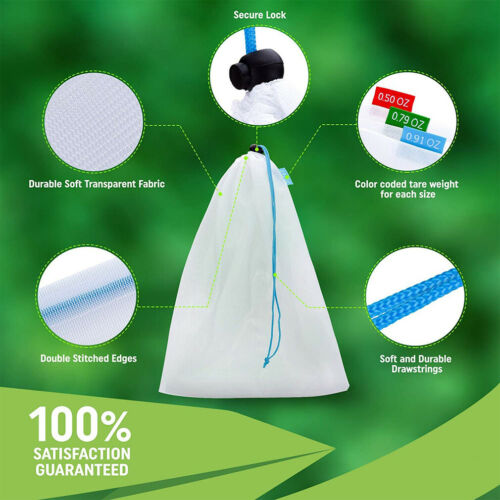 Reusable Mesh Produce Bag for Zero Waste Fruit Veg Plastic-Free Vegetables Loose Bags