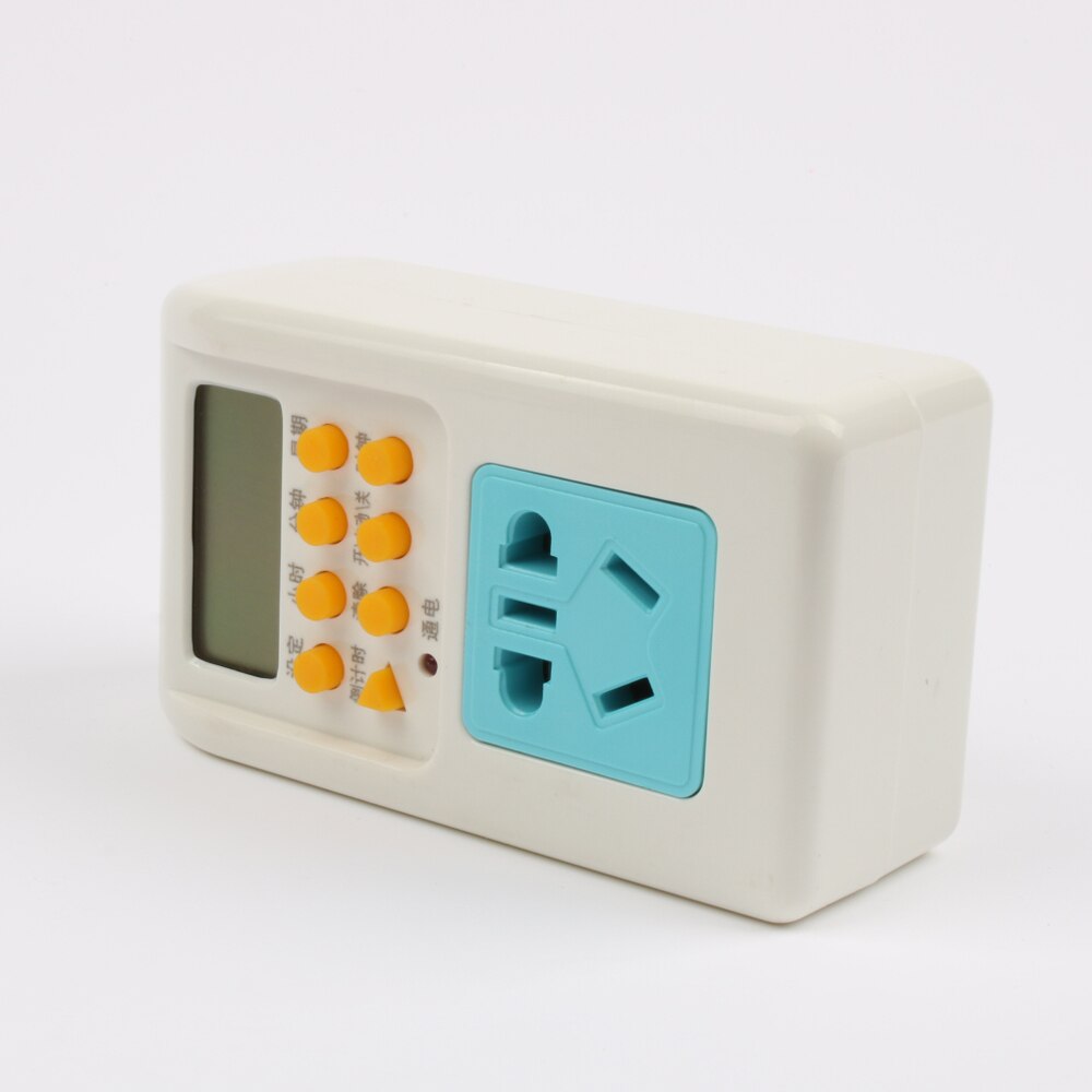 Socket type timer socket timer switch 220V 10A Removable Battery