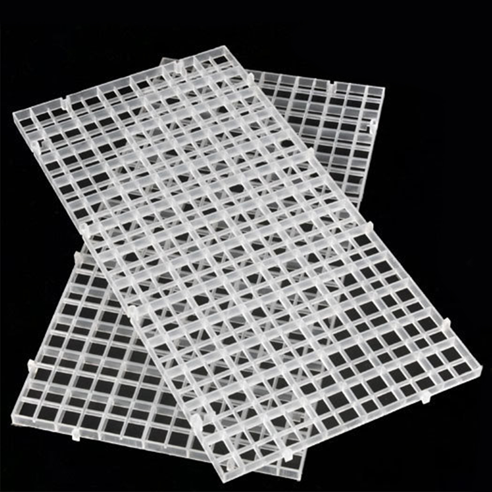 2 stk plastik akvarium isolationsdeler filter gitterplade patition bord akvarium netdeler holder adskillelseskort  #20: Gennemsigtig