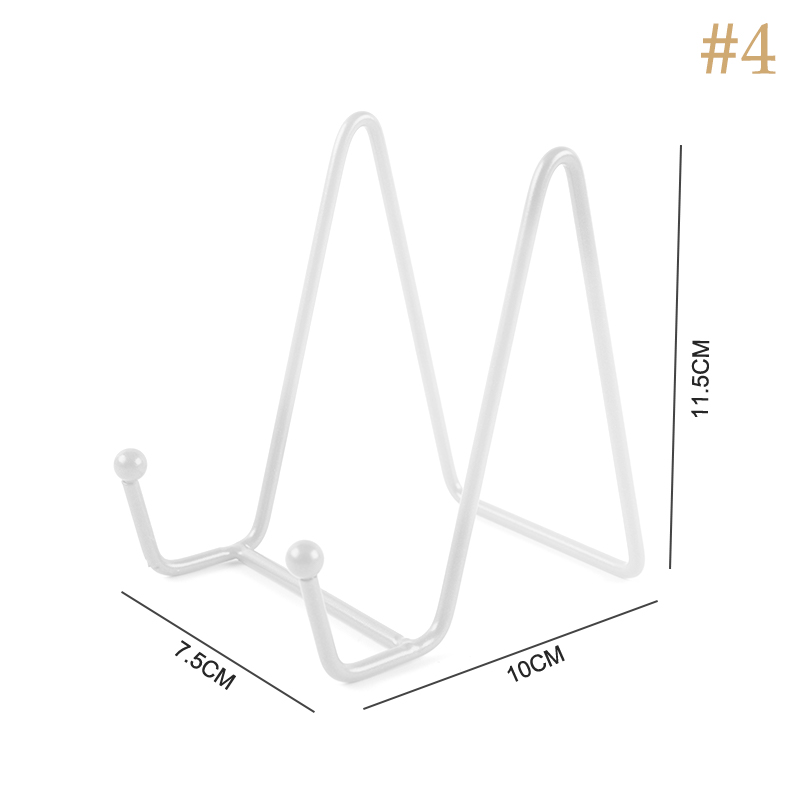 1pc Platte Display Stand Bild Staffelei Metallplatte Ständer Halter Display Bilder Rahmen Foto dekorative Platte Teller Tischplatte Kunst: Blau