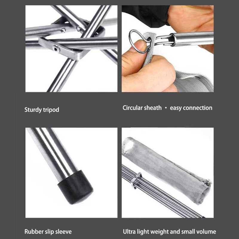 066E Fire Pit Outdoor Fireplace Stainless Steel Folding Charcoal Mesh Bonfire Firepit