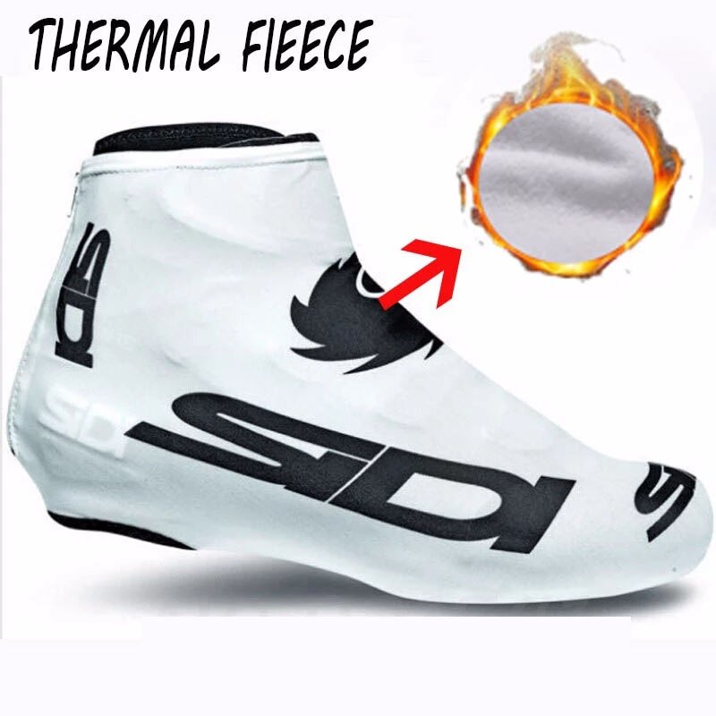 6 kleuren fleece thermische winter fietsschoenovertrek sneaker fiets overschoenen racefiets mtb winter warme fietsschoenovertrek
