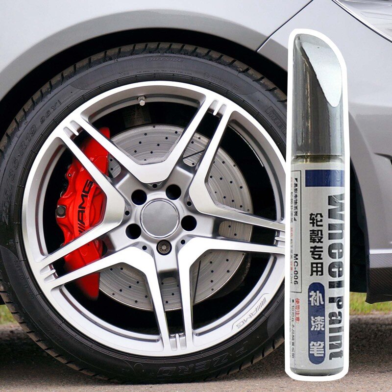 Siver Alloy Wheel Touch Up Pen Repair Paint W/brus... Grandado