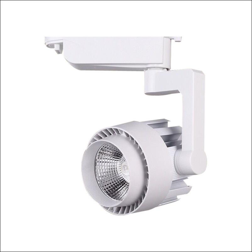 20W 30W 2 Draad Cob Led Spoor Licht 85-265V Track Verlichting Led Spot Wandlamp rail Spots Vervangen Halogeen Lampen: White body / 30W 3000K