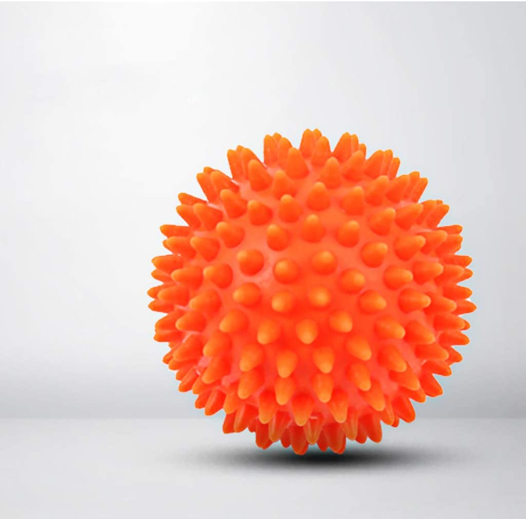 PVC Peanut Spiky Ball Massage Acupoint Grip Ball Pointed Nail Fascia Yoga Ball Fitness Ball Inflatable Hedgehog Ball: Orange