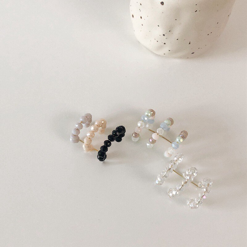 Perler øre manchet bohemia stabelbare c formede små øre manchetter klip øreringe til kvinder bryllup uden piercing statement