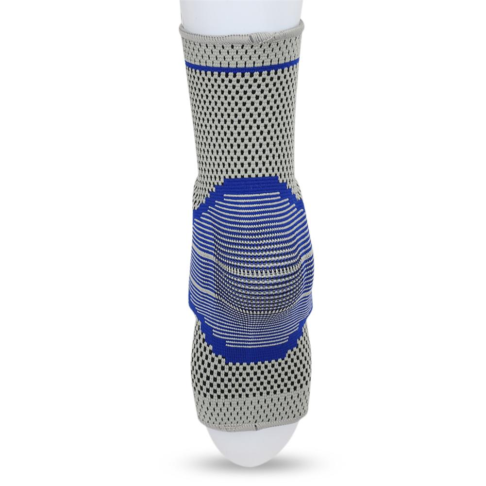 1pc udstyr nylon silikone elastisk tryk ankel støtte bøjlepuder ankelbeskytter basketball fodboldrem sport bandage