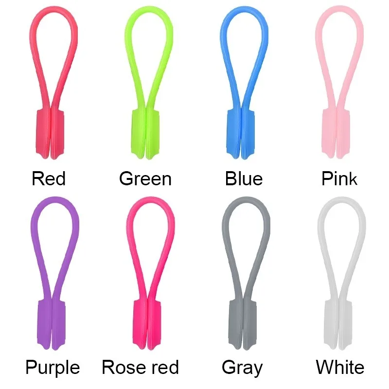 Bridas magnéticas para cables, organizador enrollador de cables de silicona, soporte de almacenamiento para auriculares, Clips para Cable de datos de auriculares, 3-12 Uds.
