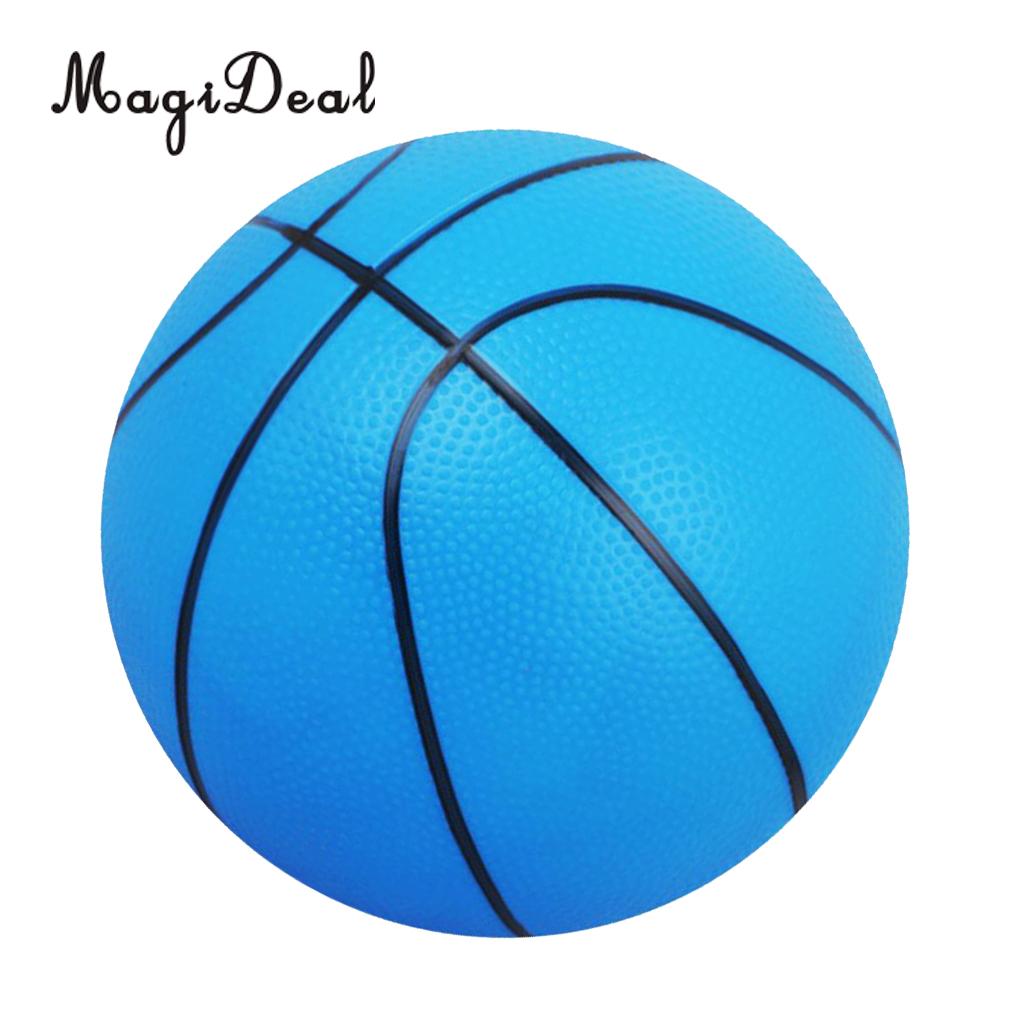 Mini Bouncy Basketbal Indoor/Outdoor Sport Bal Kids Kinderen Leuk Speelgoed Cadeau Voor Zomer Strand Park Tuin school Aanbod: Blue