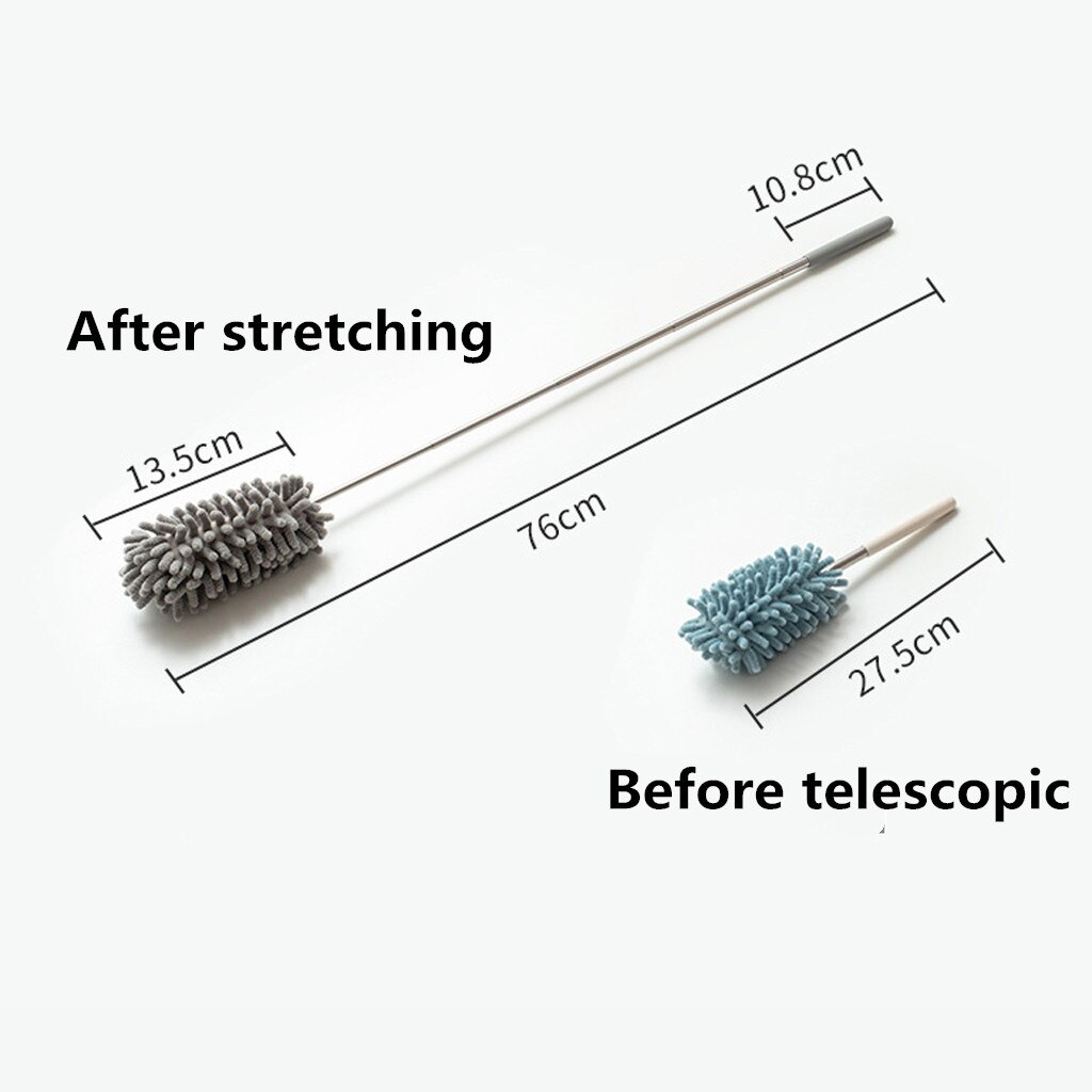 Extendable Microfiber Duster Dust Removal Home Office Car Dust Cleaner Household Desktop Cleaning Brush Duster Accessories