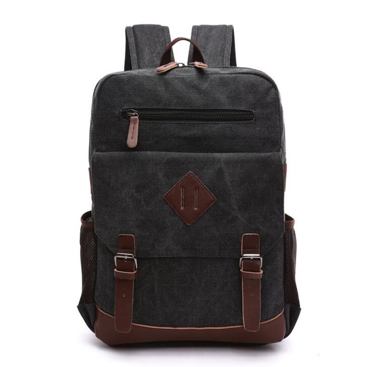 X-online 032317 estudiante estilo pijo mochila escolar hombre lona viaje mochila