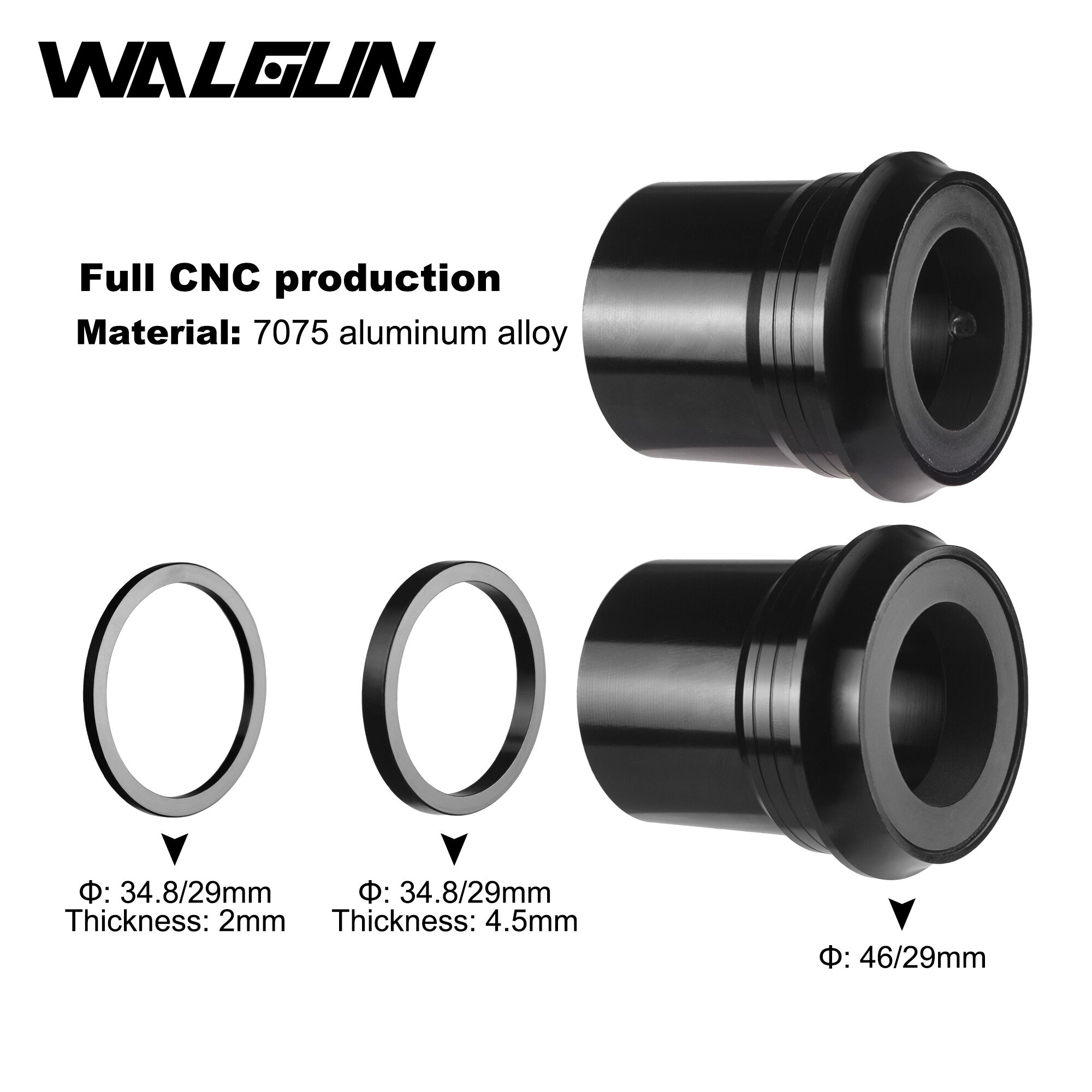 WALGUN Bike Bottom Brackets PF30 DUB Press Fit CeramicRoad MTB Mountain Bike Pressfit BB 29mm 46mm for Bicycle Crankset