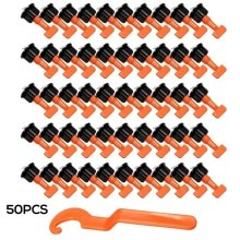 50pcs Level Wedges Alignment Tile Spacers Kit For Flooring Wall Tile Leveling System Leveler Positioning Locator Spacers Plier