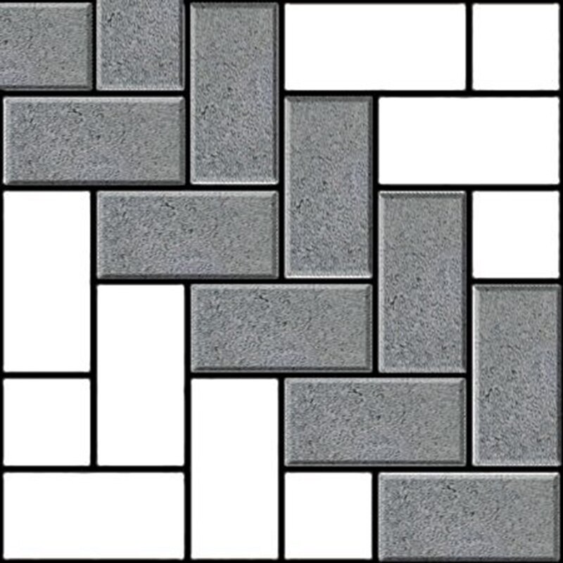 DIY L-Shaped Rectangular Walk Maker Mold Reusable Concrete Molding Yard Patio Lawn Garden Walkway Pavement Paving Molds