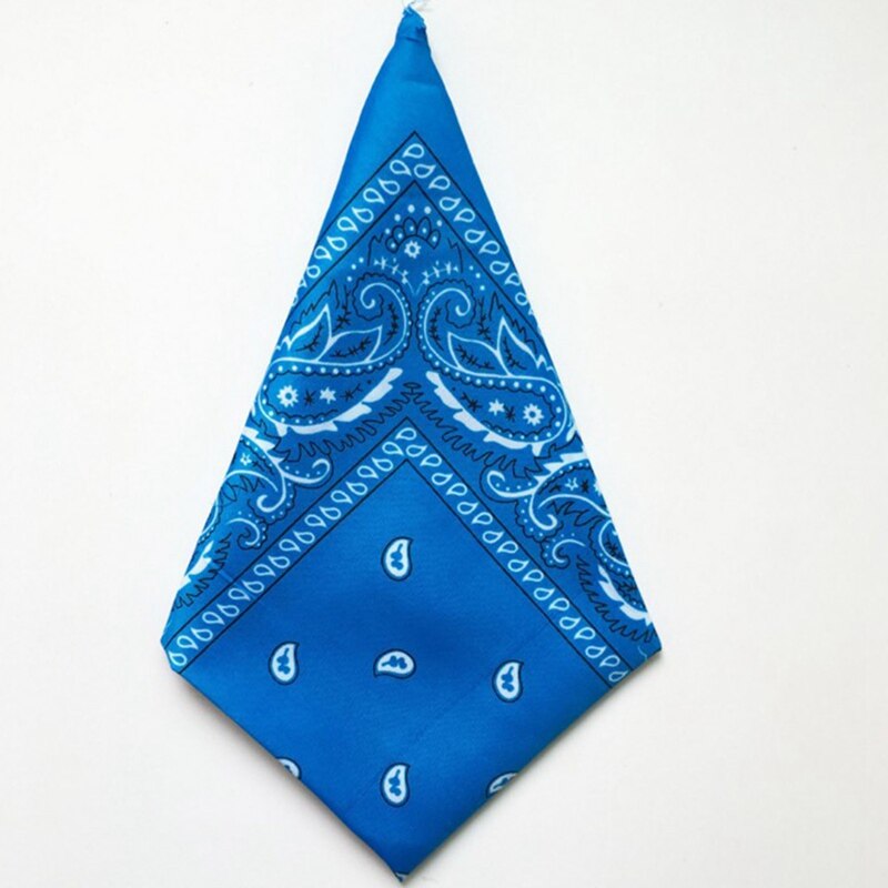 Bandana Square Scarf Unisex Hip Hop Headwear Hair Neck Scarf Men Square Scarves Print Handkerchie Cashew Flowers: LB