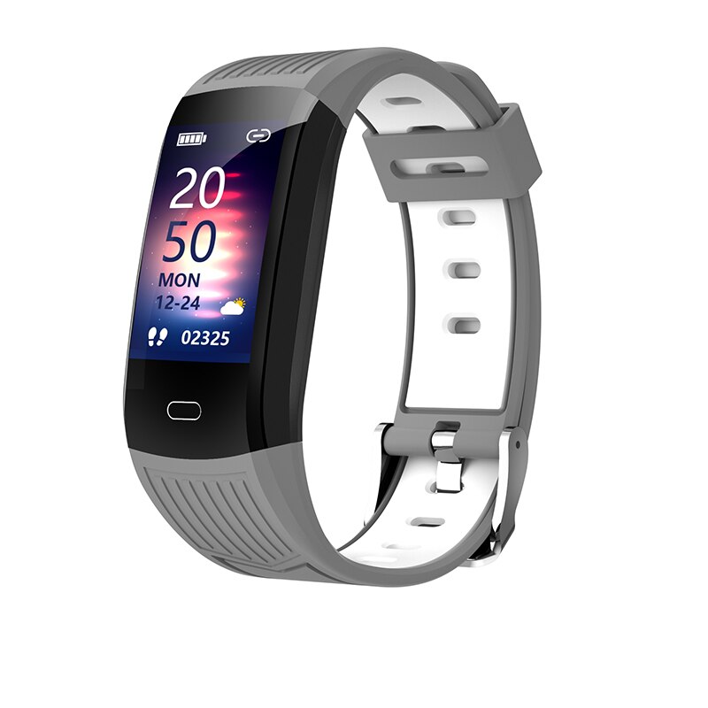 LIGE Smart Bracelet Heart Rate Blood Pressure Health Waterproof Smart Watch Bluetooth Watch Wristband Fitness Tracker: gray