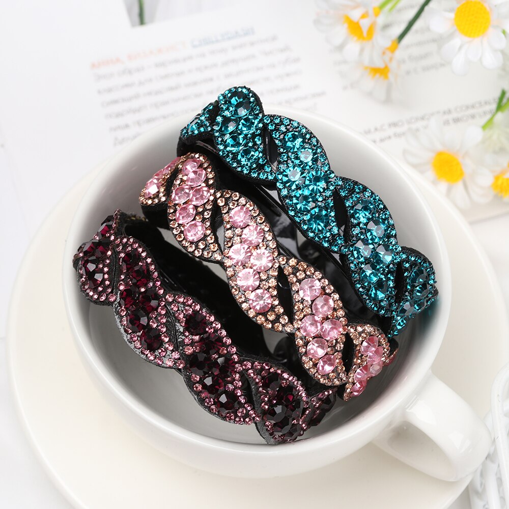 Soporte de para hacer moños, horquilla con diamantes de imitación, pinza para el pelo, banda para el pelo fuerte, herramienta imprescindible, accesorios para el cabello