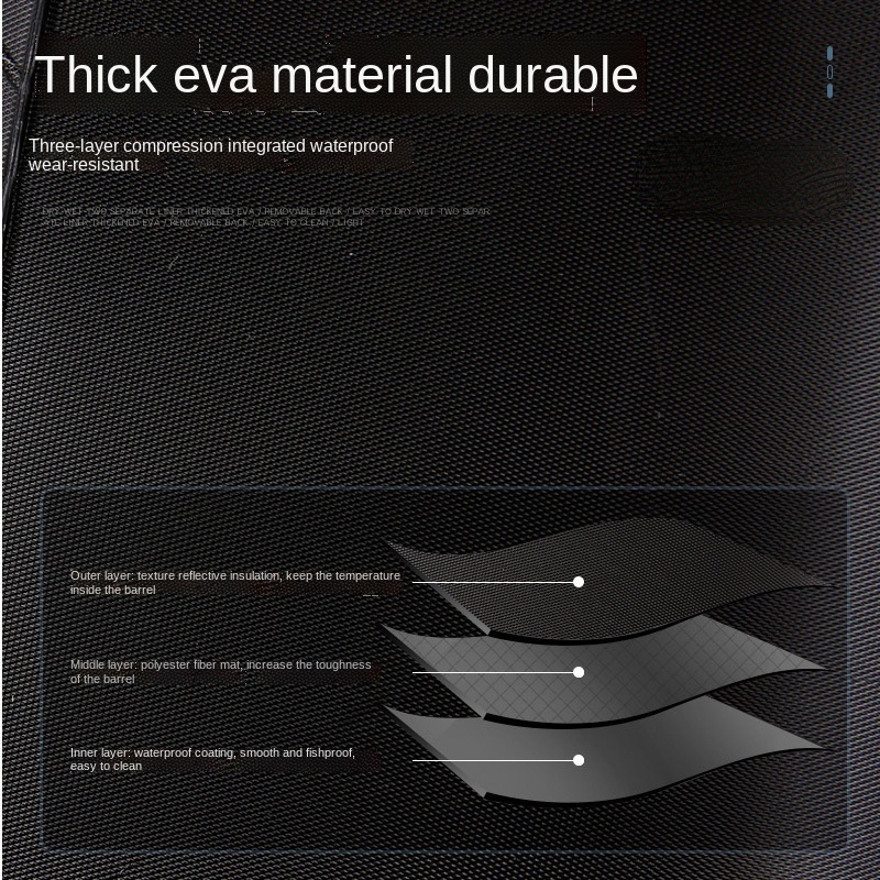 Live fish barrel fish box thickened fish protection barrel multi-functional wild fishing barrel EVA folding fish barrel