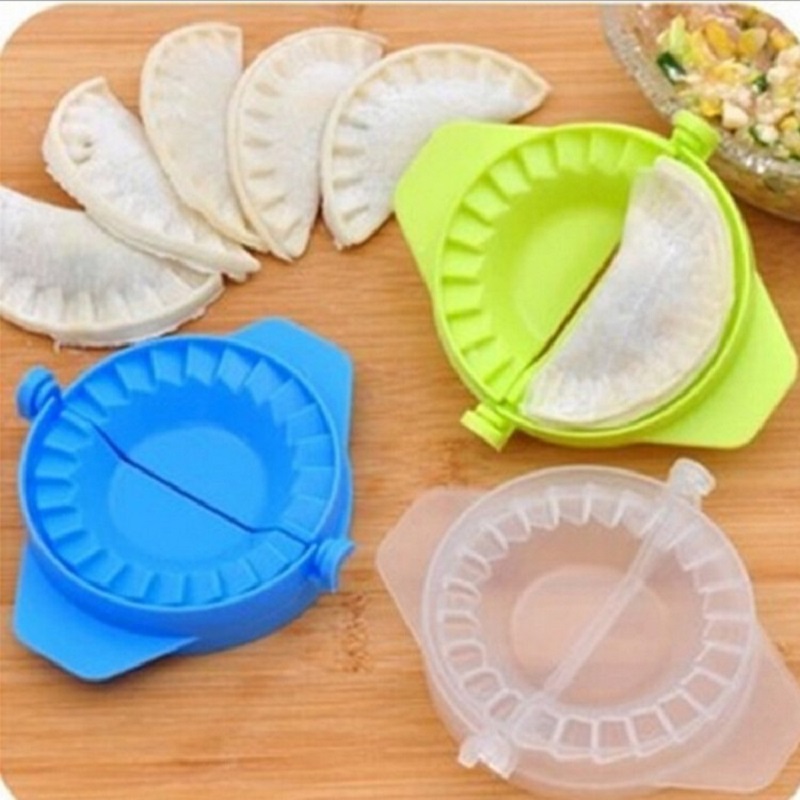 5 Pcs Kleur Willekeurige 1 Pc Dumplings Modelling Gereedschap Keuken Magic Handleiding Pak Machine Food-Grade Plastic Snuifje