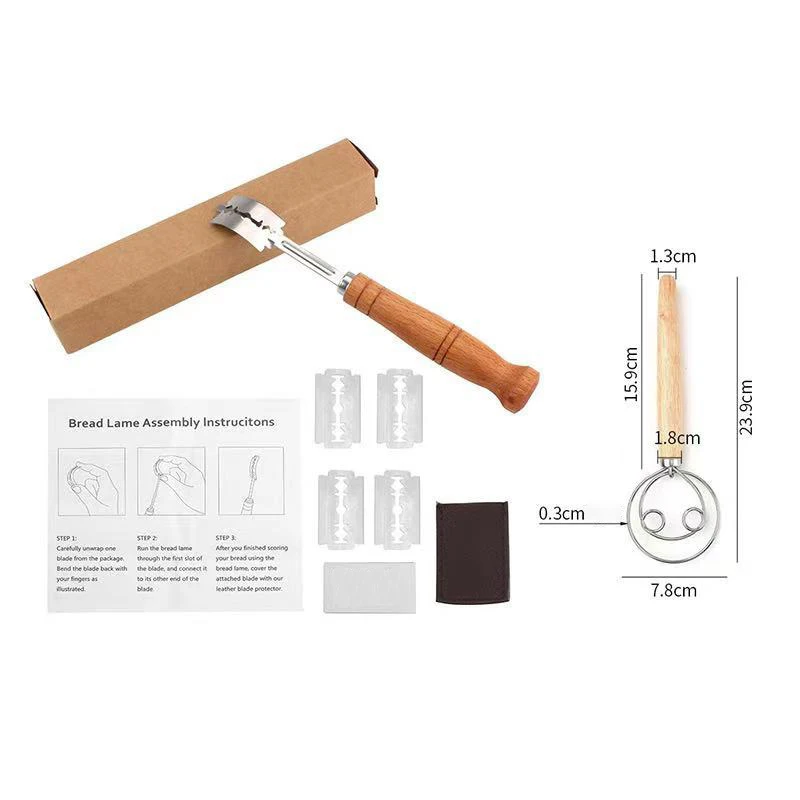 Taglierina per il Pannello Strumento per tagliare il Pannello a lievitazione naturale con 5 zoppo per panettiere Coltello per impasto pasta per Pizza Taglierina per frullino Strumento per pasticceria: Cioccolato