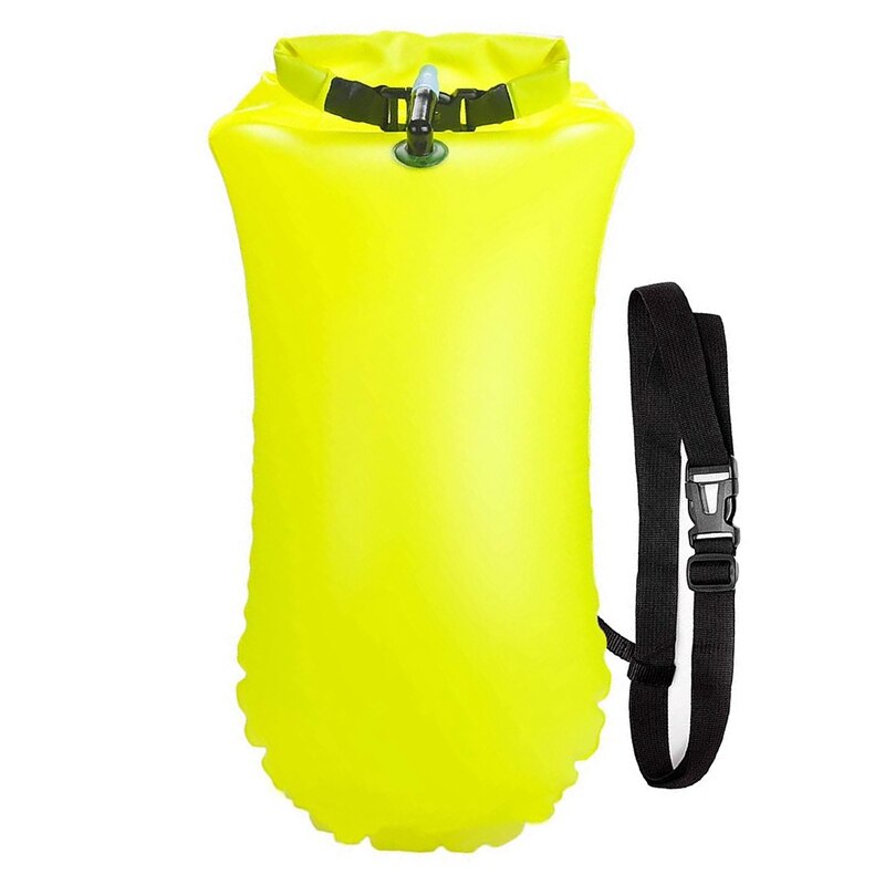 Zwemmen Boei Waterdichte Opblaasbare Dry Bag Zwemmen Veiligheid Vlotter Voor Water Sport, Kajakkers En Snorkelers Zeer Zichtbaar Float
