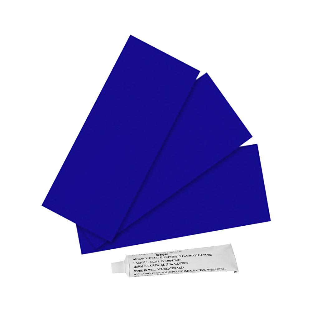 230X95MM gonflable en plastique bateau Kayak spécial PVC réparation Patch Kit étanche Patch colle côte canot canot Air lit avec colle: D