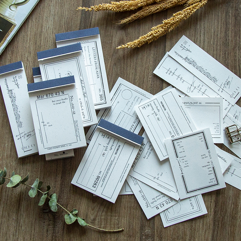 Vintage Writable Memo pad Special Paper Scrapbooking/Card Making/Journaling Project DIY Diary Vintage Decoration LOMO Cards